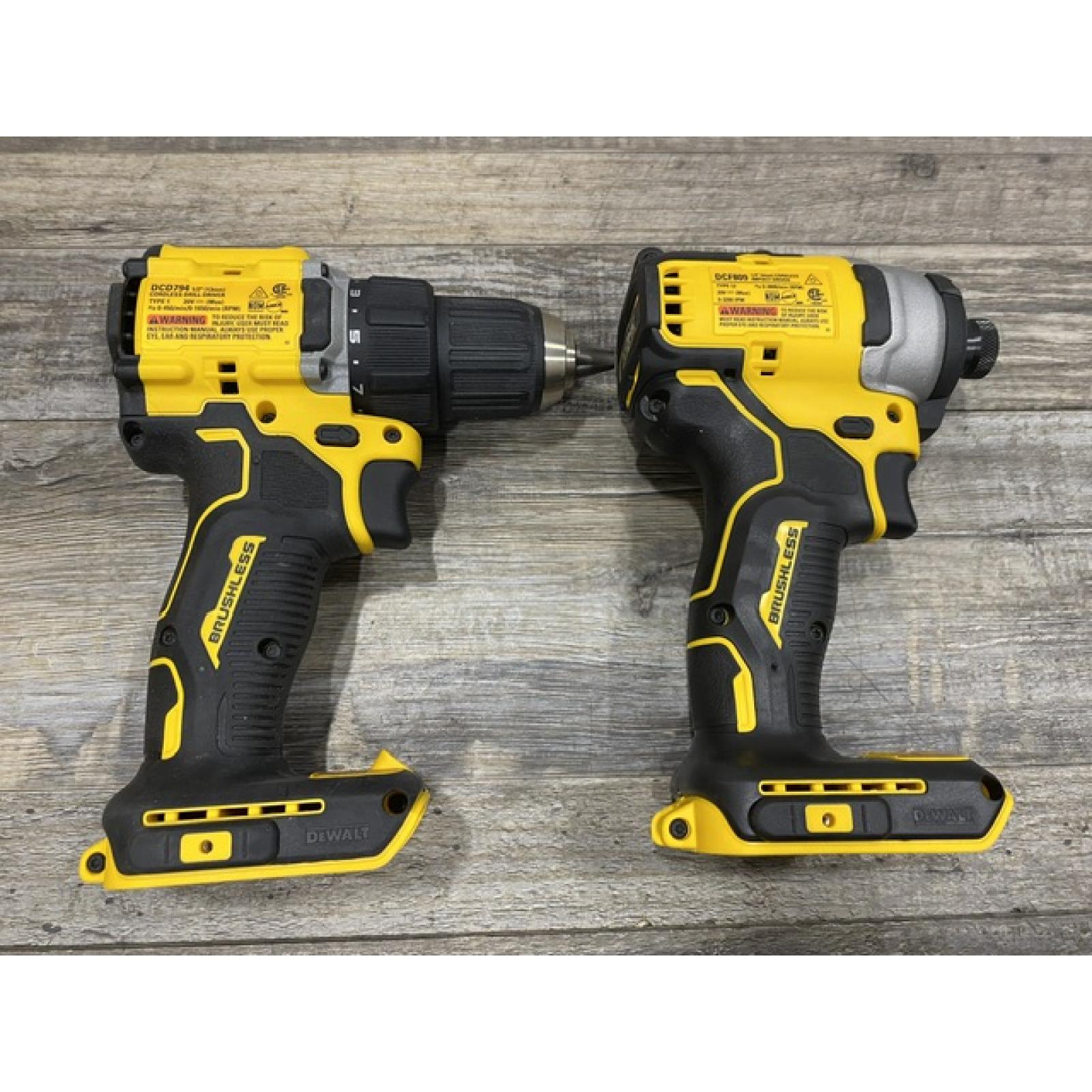 AS-IS DEWALT ATOMIC 20-Volt MAX Lithium-Ion Cordless (2-Tool) Combo Kit