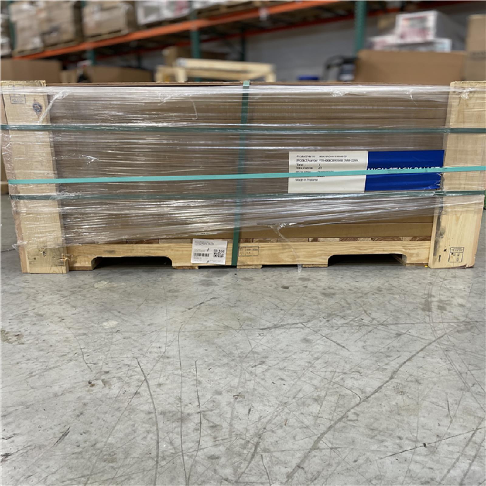 DALLAS LOCATION - Lifeproof Beck Brown 22 MIL x 9 in. W x 48 in. L Warm Brown Oak Waterproof Vinyl Flooring with Click Lock (20.96 sq. ft./Case) PALLET-(40 CASES)