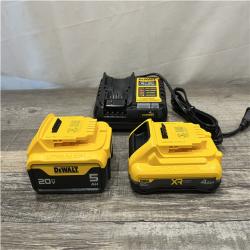 AS-IS DEWALT 20V MAX Lithium-Ion Starter Kit with 4.0 Ah and 5.0 Ah Batteries and Charger