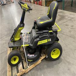Dallas Location - As-Is RYOBI R1 80V HP Brushless Lithium Battery Cordless Electric 30 in. Riding Lawn Mower with 14 Ah Battery and Charger