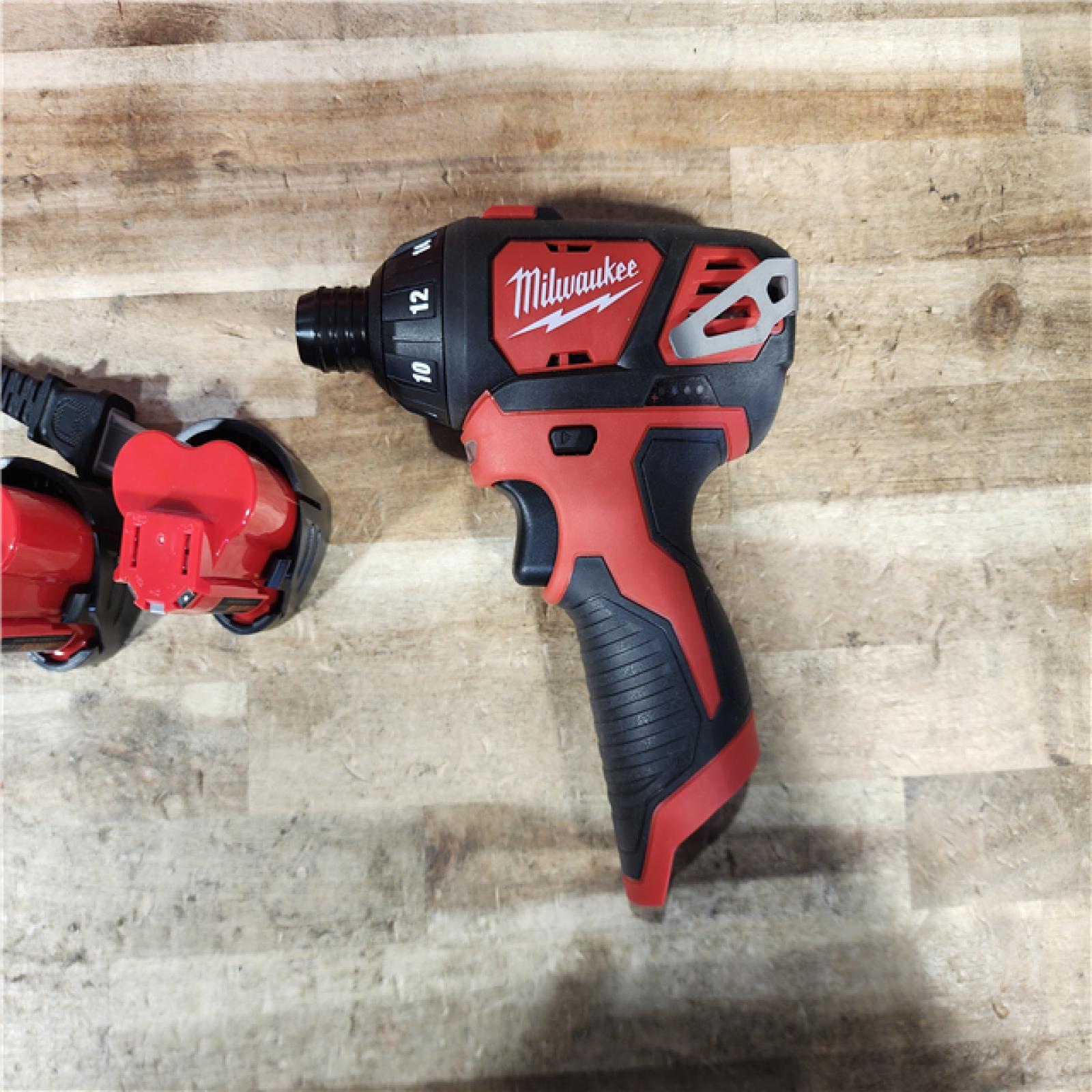 HOUSTON LOCATION - AS - IS Milwaukee 12V Lithium-Ion Cordless 1/4 in. Hex Screwdriver Kit