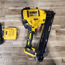 HOUSTON LOCATION - AS - IS DEWALT 20V MAX XR Lithium-Ion Cordless 2-1/2 in. 15-Gauge Finish Nailer Kit