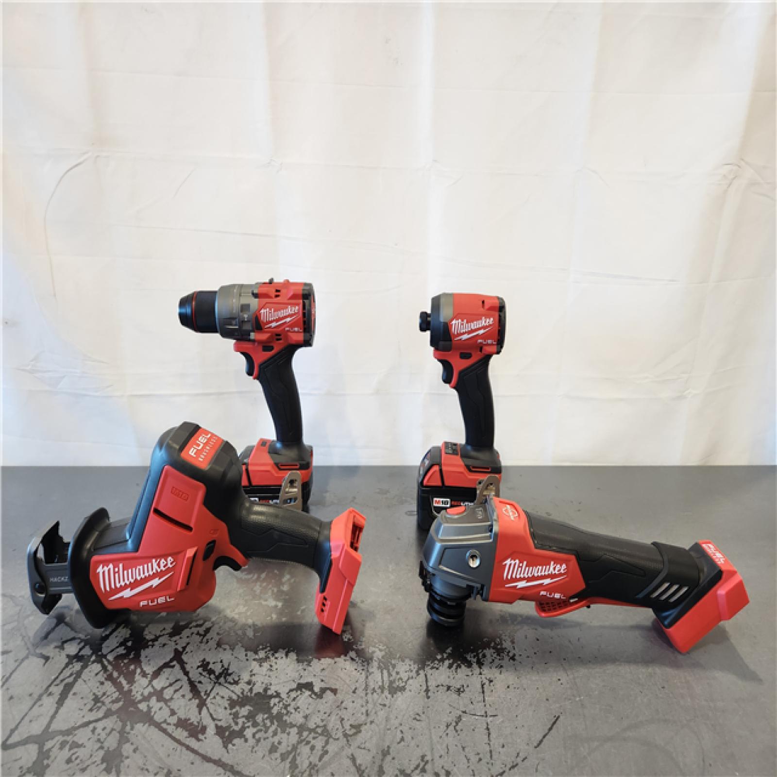AS-IS- Milwaukee FUEL18-Volt Lithium-Ion Cordless (4-Tool) Combo Kit