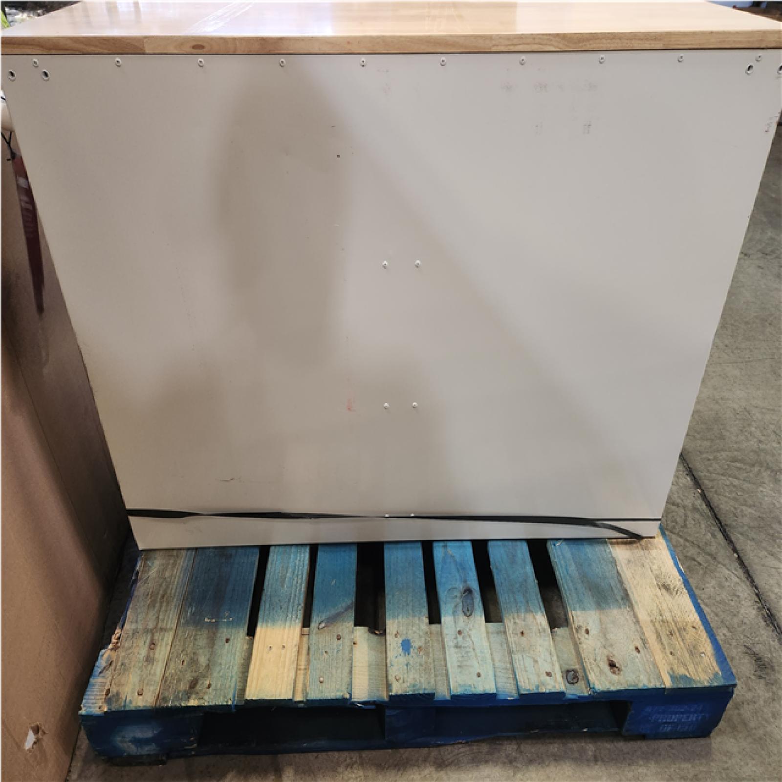 Phoenix Husky Tool Storage 46 in. W x 18 in. D 9-Drawer Gloss White Mobile Workbench Cabinet