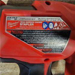 HOUSTON LOCATION - AS-IS MILWAUKEE FUEL 18V Cordless 18-Gauge 1/4 in. Narrow Crown Stapler (Tool-Only)