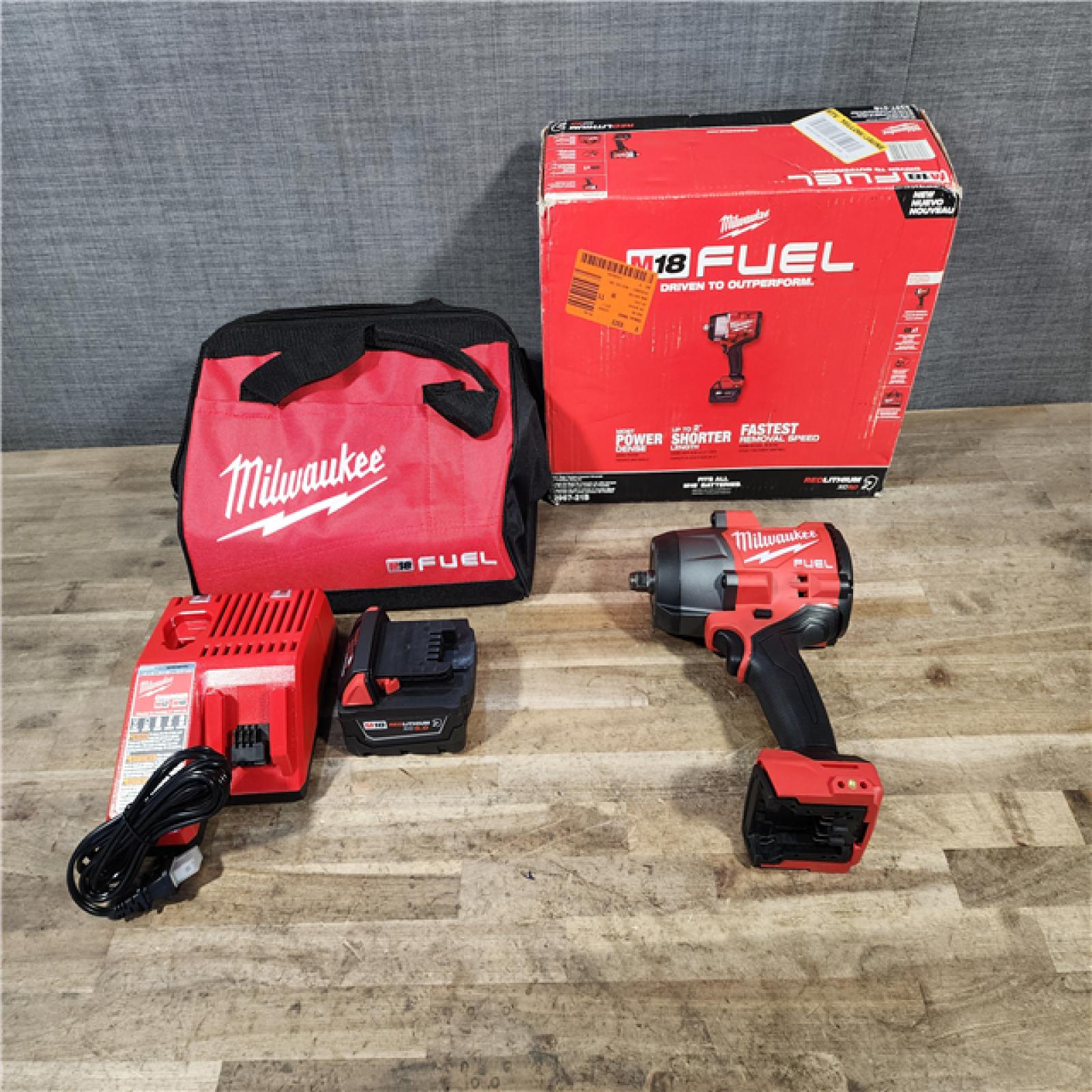 HOUSTON LOCATION - AS-IS Milwaukee FUEL 18V Lithium-Ion Brushless Cordless 1/2 in. Impact Wrench w/Friction Ring Kit