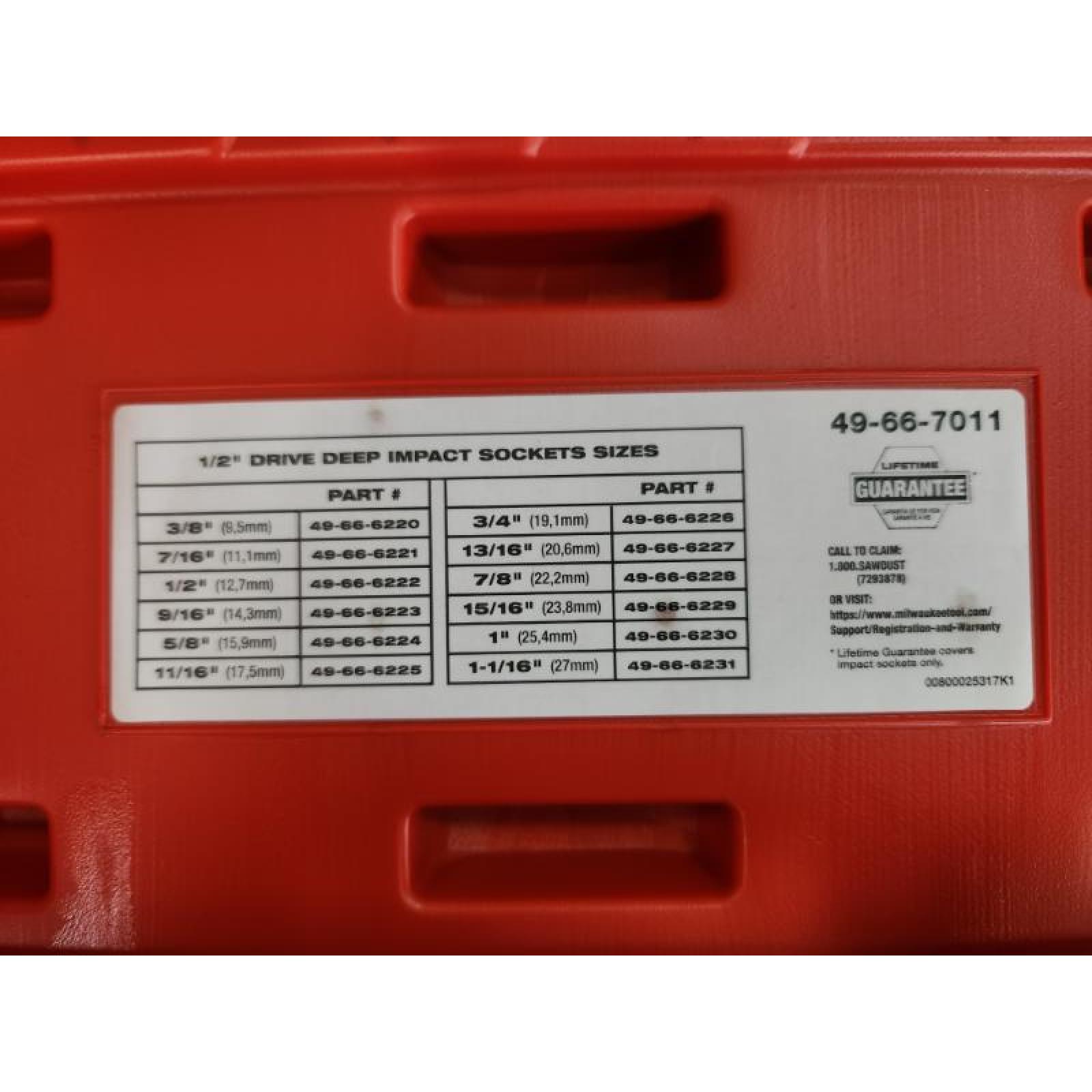 Phoenix NEW Milwaukee SHOCKWAVE 1/2 in. Drive SAE Deep Well Impact Socket Set (12-Piece)