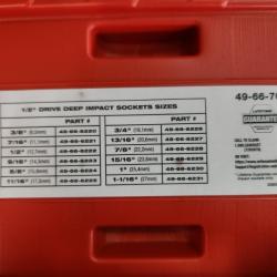 Phoenix NEW Milwaukee SHOCKWAVE 1/2 in. Drive SAE Deep Well Impact Socket Set (12-Piece)