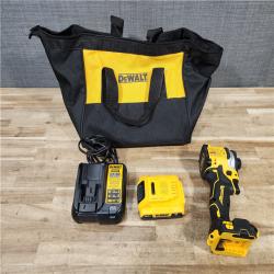 HOUSTON LOCATION - AS - IS DEWALT ATOMIC 20V MAX Lithium-Ion Cordless 1/4 in. Brushless Impact Driver Kit