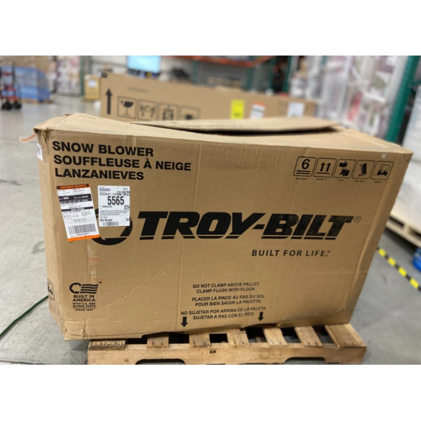 DALLAS LOCATION  - Troy-Bilt Storm 30 in. 357cc Two-Stage Electric Start Gas Snow Blower with Power Steering and Heated Grips