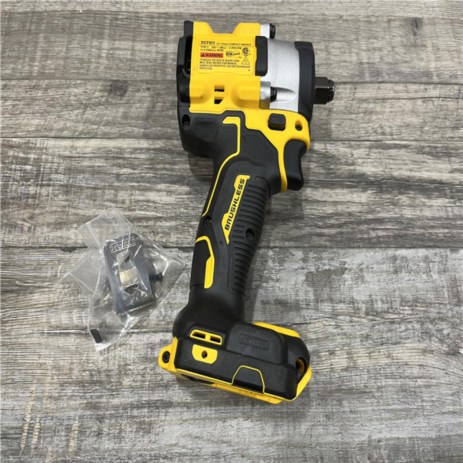 AS-IS DEWALT ATOMIC 20V MAX Cordless Brushless 1/2 in. Variable Speed Impact Wrench (Tool Only)