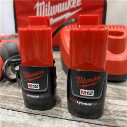 AS-IS Milwaukee 12V Lithium-Ion Cordless 1/4 in. Hex Screwdriver Kit