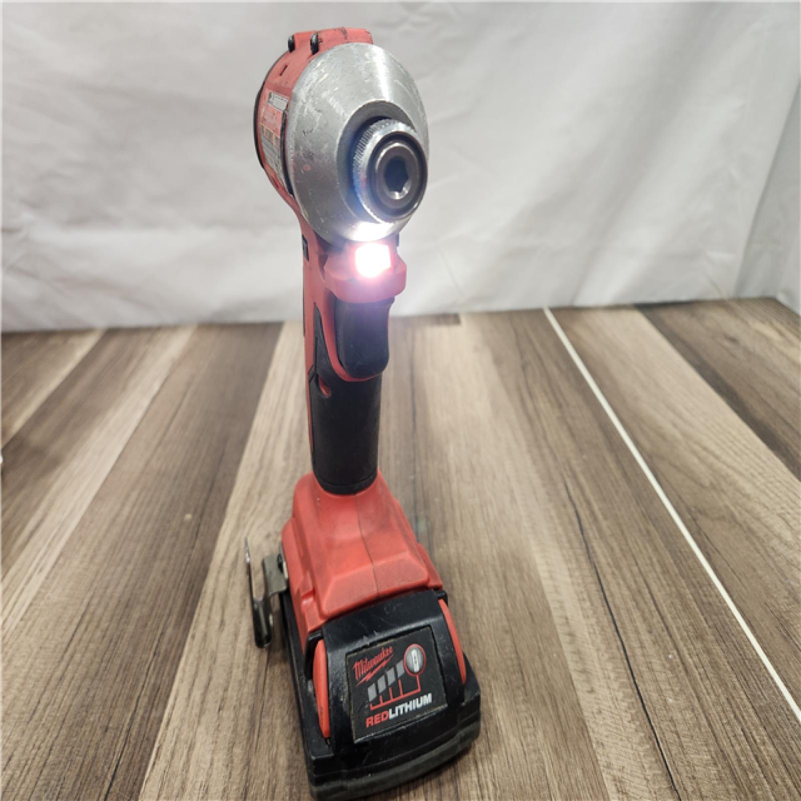 AS-IS  Milwaukee M18 Compact Brushless 1/4  Hex Impact Driver Kit