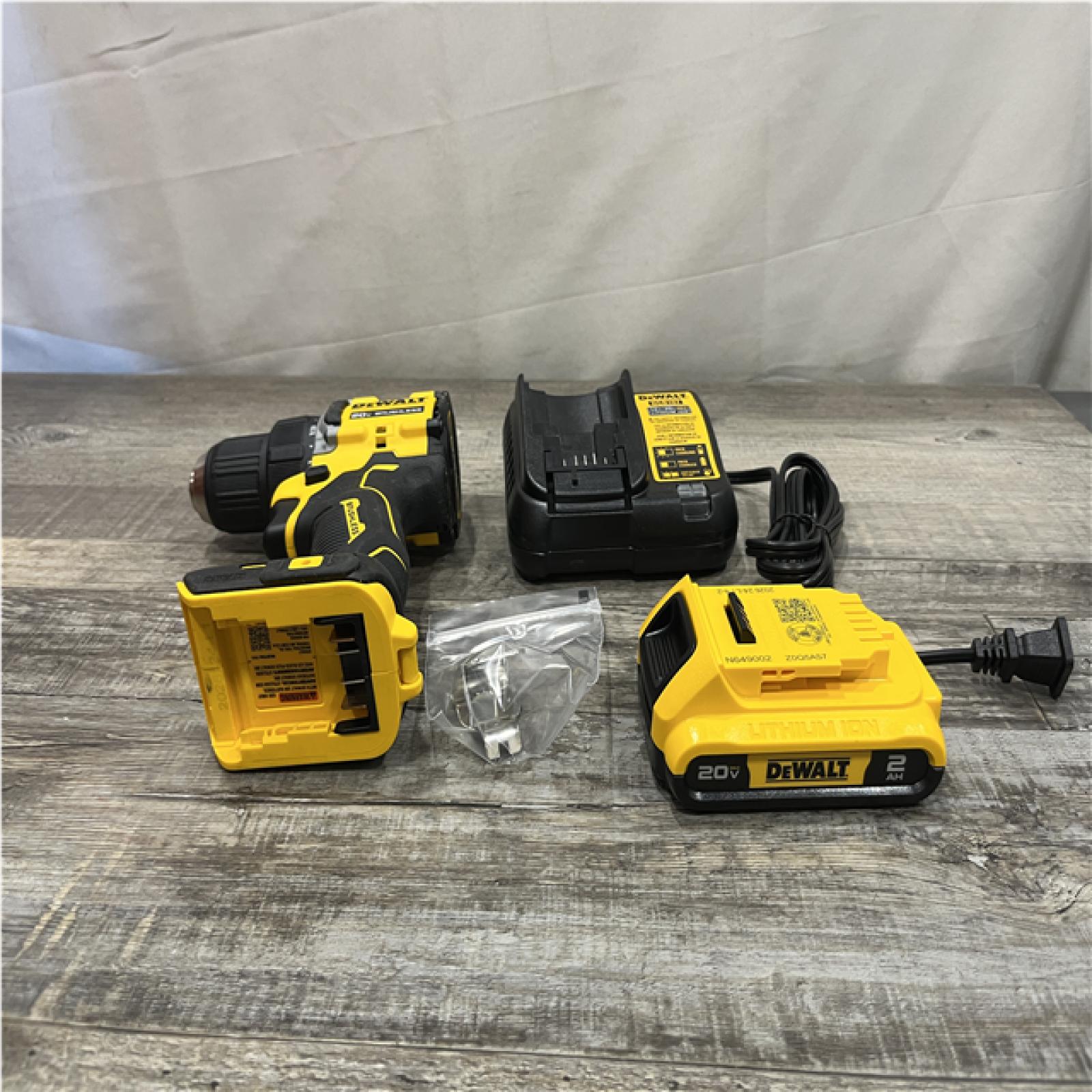 AS-IS DEWALT Atomic 20V Lithium-Ion Cordless Compact 1/2 in. Drill/Driver Kit