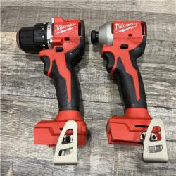 AS-IS Milwaukee 18-Volt Lithium-Ion Brushless Cordless Compact Hammer Drill/Impact Combo Kit