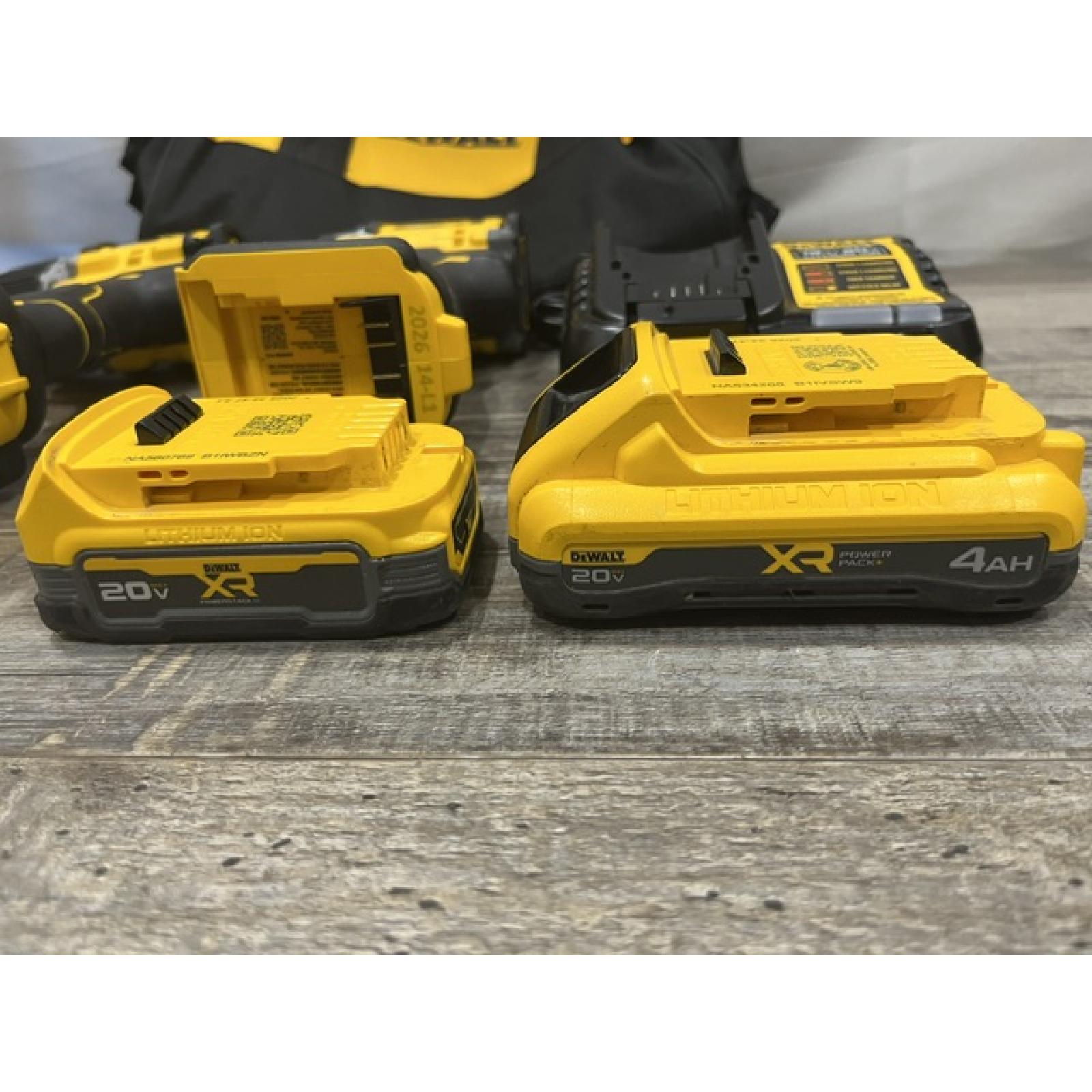 AS-IS DEWALT 20V XR Lithium-Ion Cordless 2-Tool Combo Kit