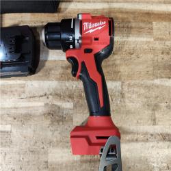 HOUSTON LOCATION - AS - IS Milwaukee 18V Lithium-Ion Brushless Cordless 1/2 in. Compact Drill/Driver with kit