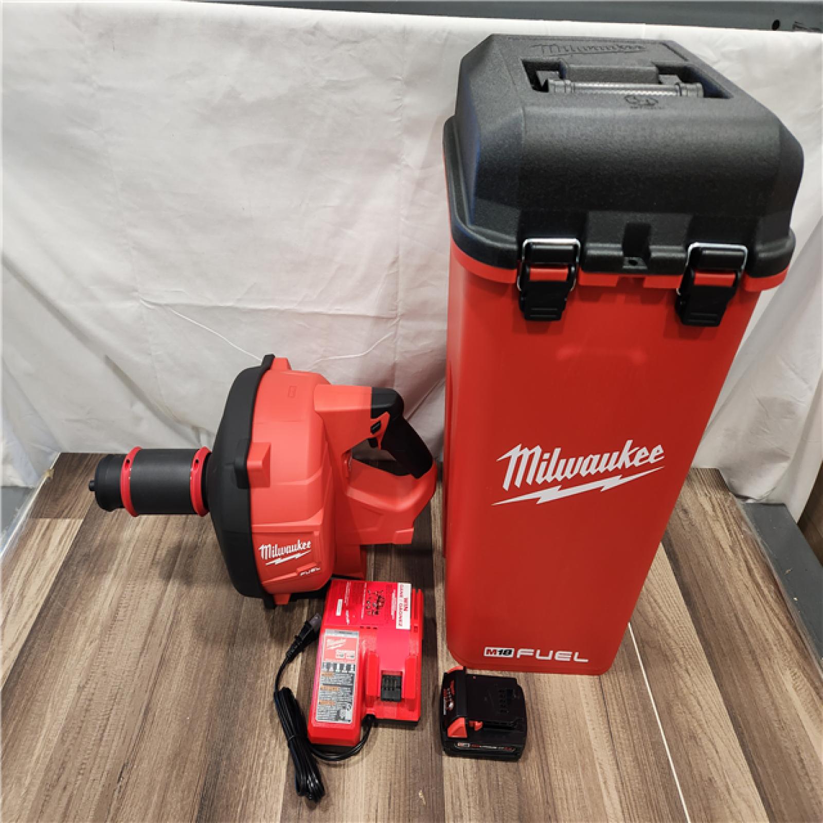 AS-IS- Milwaukee M18 FUEL Drain Snake with CABLE DRIVE Kit