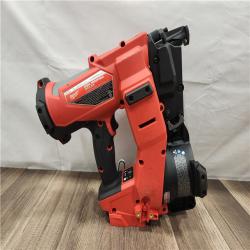 AS-IS- Milwaukee M18 FUEL 18-Volt Lithium-Ion Brushless Cordless Coil Roofing Nailer (Tool Only)