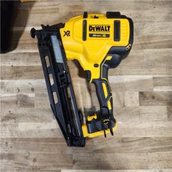 HOUSTON LOCATION - AS-IS DeWalt 20V 16 Gauge Cordless Angled Finish Nailer Kit W/ 2Ah Battery