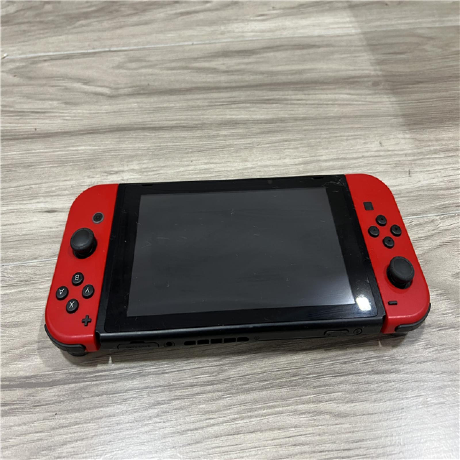 AS-IS Nintendo Switch OLED Video Game Console HAC-001(-01) Mario Red Edition