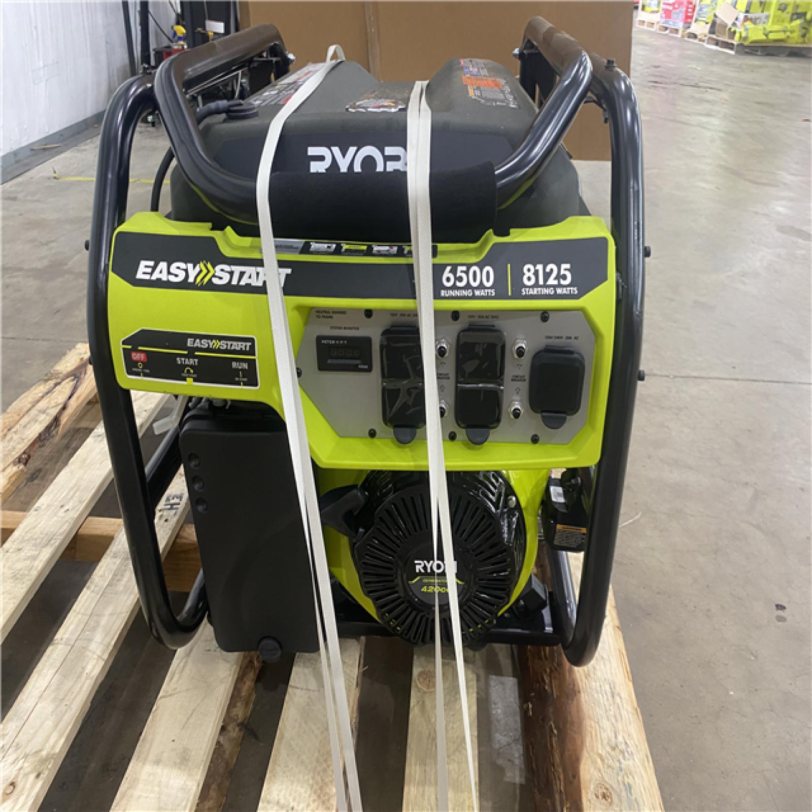 Houston Location - AS-IS Ryobi Easy Start 6,500 Running Watt Generator