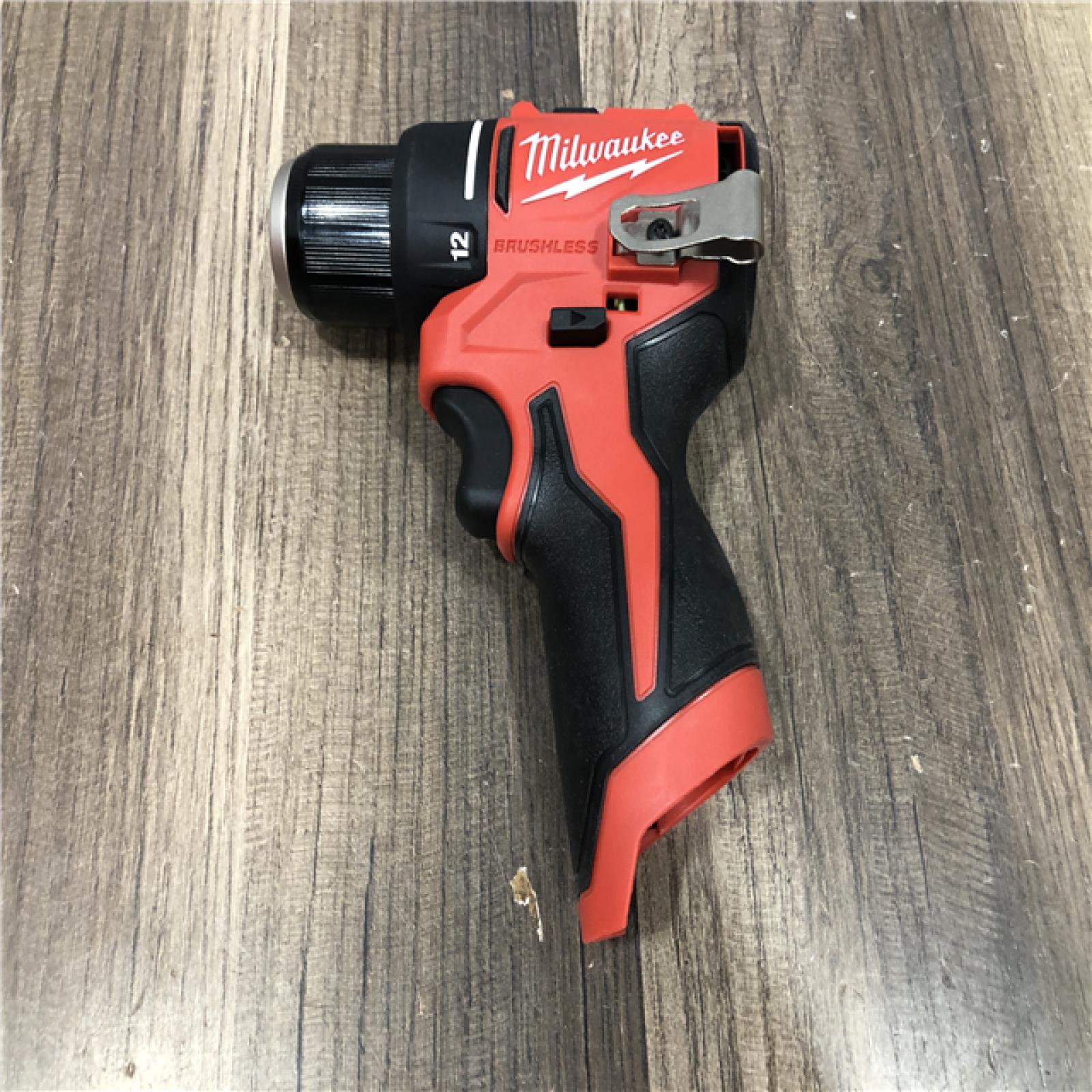 AS-IS  Milwaukee 12V Lithium-Ion Subcompact Brushless Cordless 3/8 in. Drill Driver (Tool-Only)