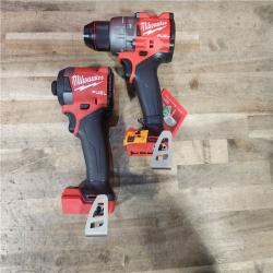HOUSTON LOCATION - AS-IS Milwaukee FUEL 18V Lithium-Ion Brushless Cordless Hammer Drill and Impact Driver Combo Kit