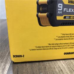 NEW- DEWALT FLEXVOLT 20V/60V MAX Lithium-Ion 9.0Ah Battery Pack (2 Pack)