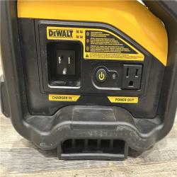 AS-IS DEWALT 1800 Watt Portable Power Station and 20V/60V MAX Lithium-Ion Battery Charger