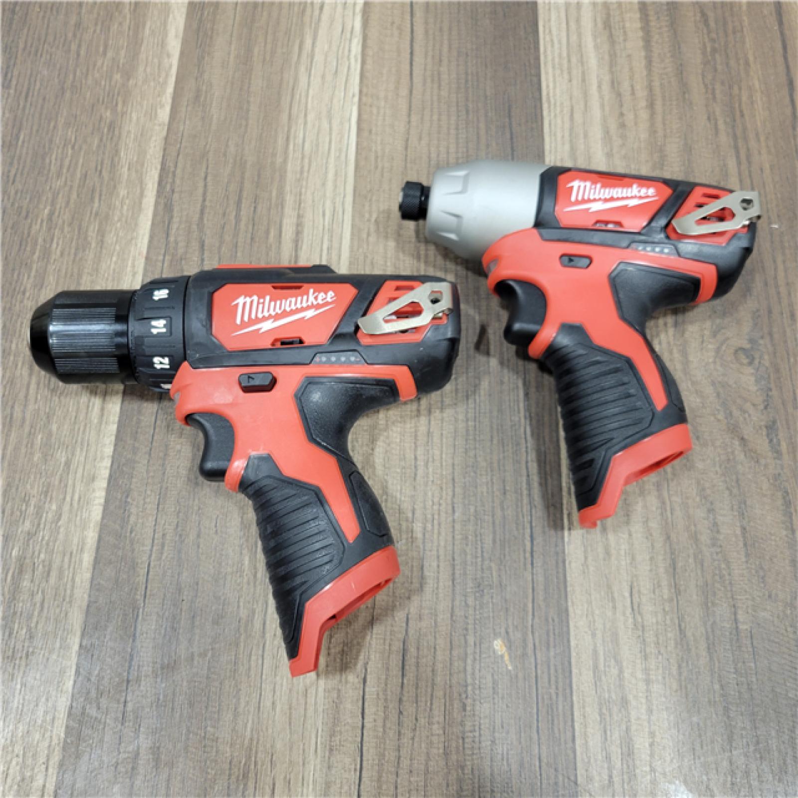 AS-IS Milwaukee M12 FUEL SURGE 12V Lithium-Ion Brushless Cordless 1/4 in. Hex Impact Driver Compact Kit W/Two 1.0Ah Batteries, Bag