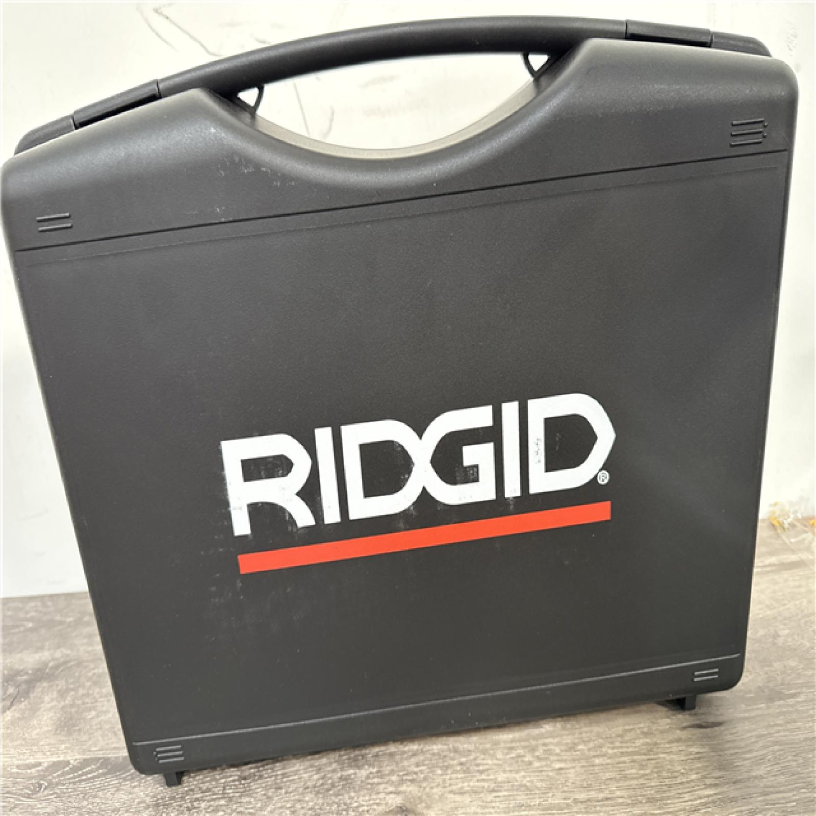 California AS-IS Ridgid RP115 Mini Press Tool Kit  Includes (1) Battery  Charger & Hard Case