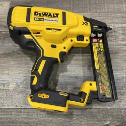 AS-IS DEWALT 20V MAX XR Lithium-Ion Cordless 18-Gauge Narrow Crown Stapler Kit