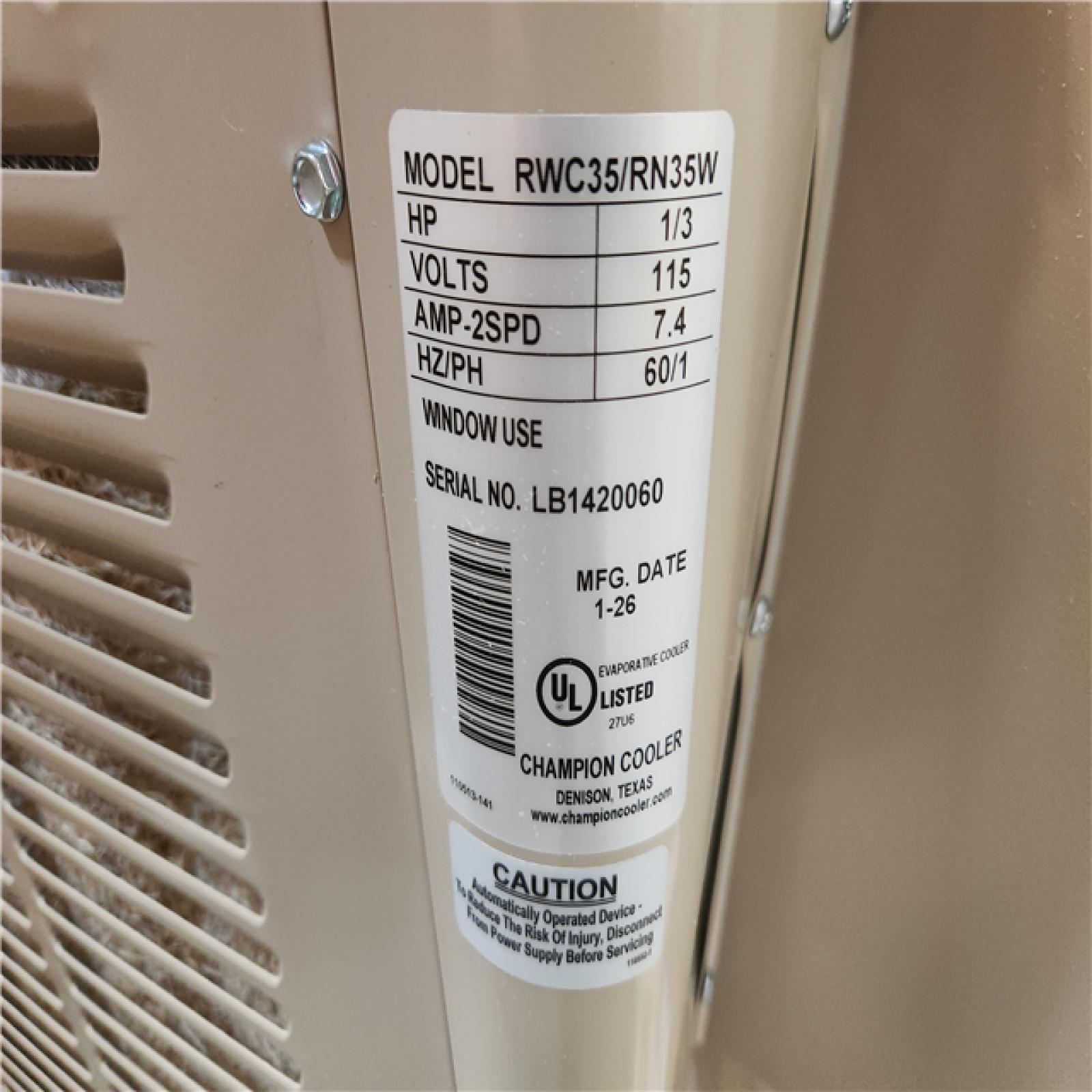 Phoenix Champion Cooler 3300 CFM 2-Speed Window Evaporative Cooler for 900 sq. ft. with Motor