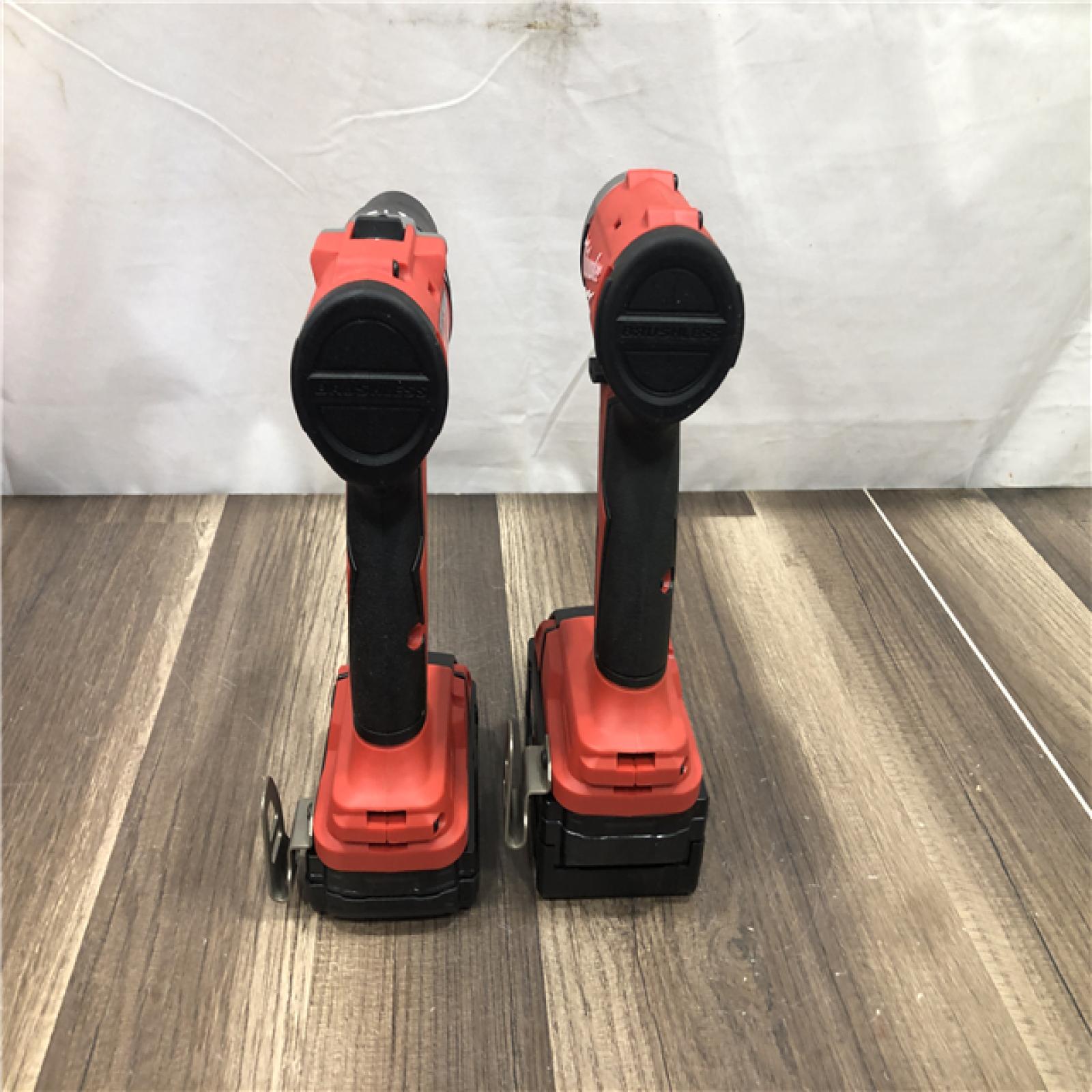 AS-IS Milwaukee 18-Volt Lithium-Ion Brushless Cordless Compact Hammer Drill/Impact Combo Kit