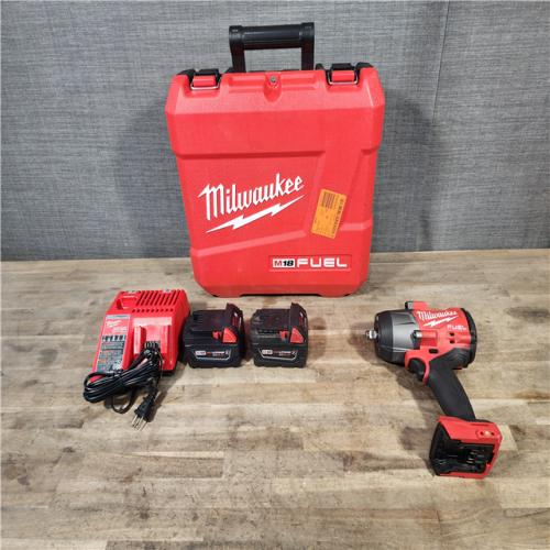 HOUSTON LOCATION - AS-IS Milwaukee M18 FUEL 1/2 in. Cordless Brushless High Torque Impact Wrench Kit (Battery & Charger)