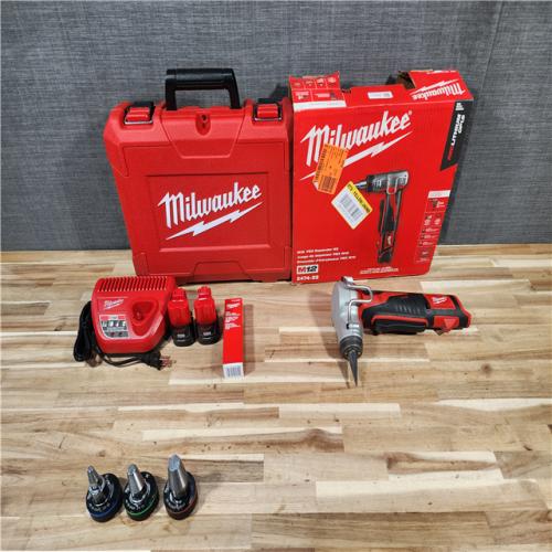 HOUSTON LOCATION - AS-IS M12 12-Volt Lithium-Ion Cordless PEX Expansion Tool Kit with (2) 1.5 Ah Batteries  (3) Expansion Heads and Hard Case
