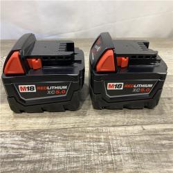 AS-IS Milwaukee 18-Volt Lithium-Ion XC Starter Kit with Two 5.0Ah Batteries and Charger