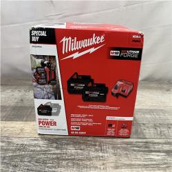NEW - Milwaukee 18-Volt Lithium-Ion REDLITHIUM FORGE Starter Kit with (2) 8. 0Ah Battery and Rapid Charger