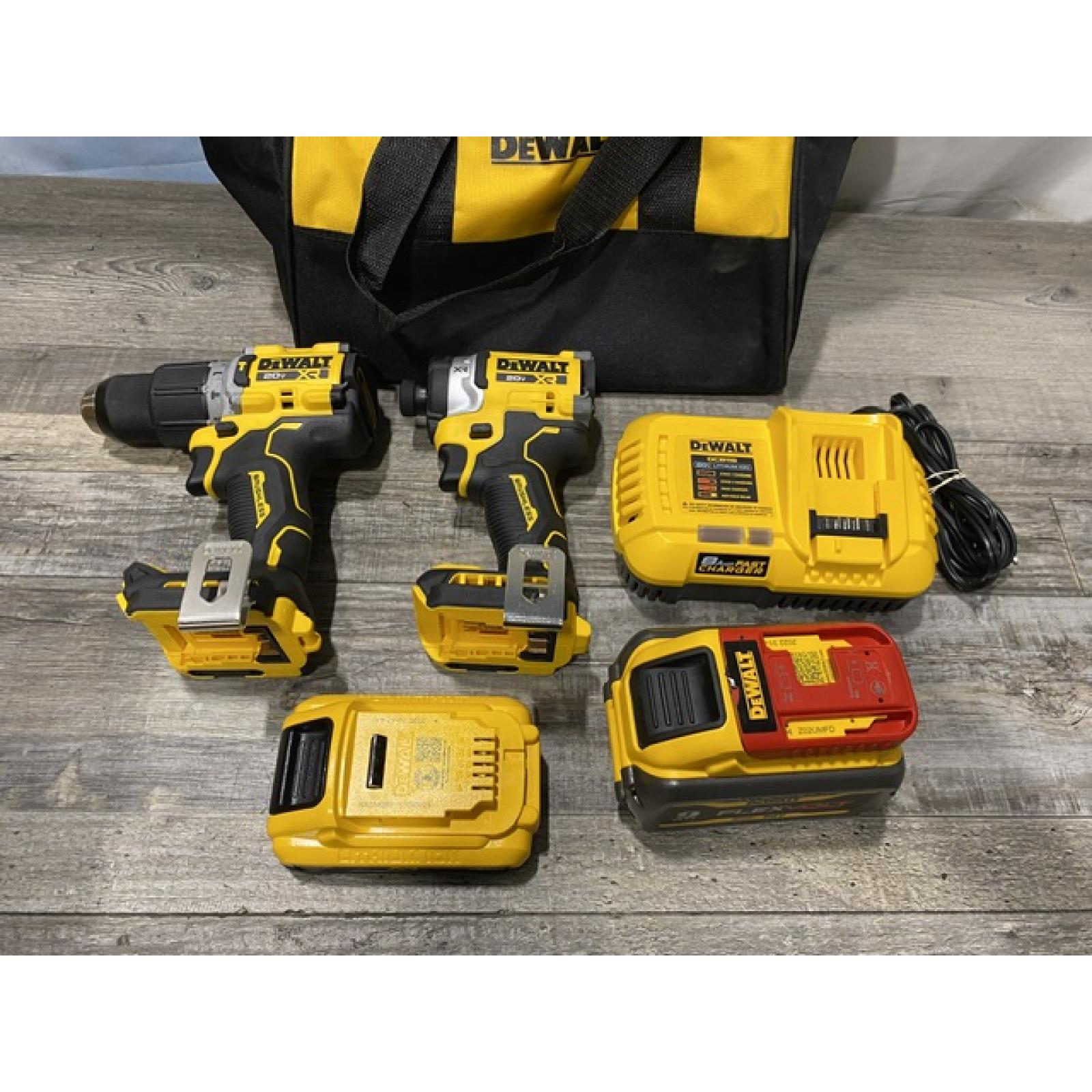 AS-IS DEWALT 20V Lithium-Ion Cordless 2-Tool Combo Kit
