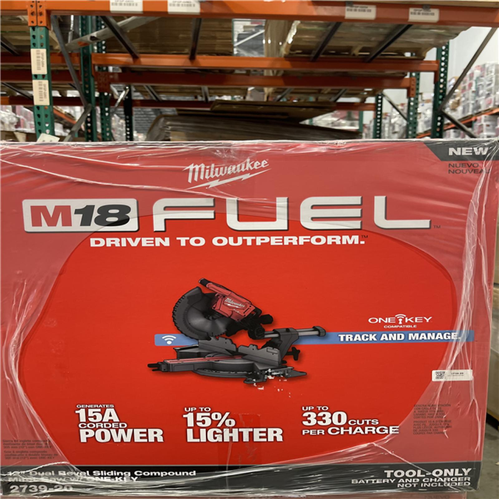 DALLAS LOCATION- NEW!- M18 FUEL 18V Cordless 12 in. Dual Bevel Sliding Compound Miter Saw (Tool-Only)