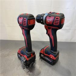 AS-IS - Milwaukee M18 18V Lithium-Ion Cordless Drill Driver/Impact Driver (2 Tool) Combo Kit