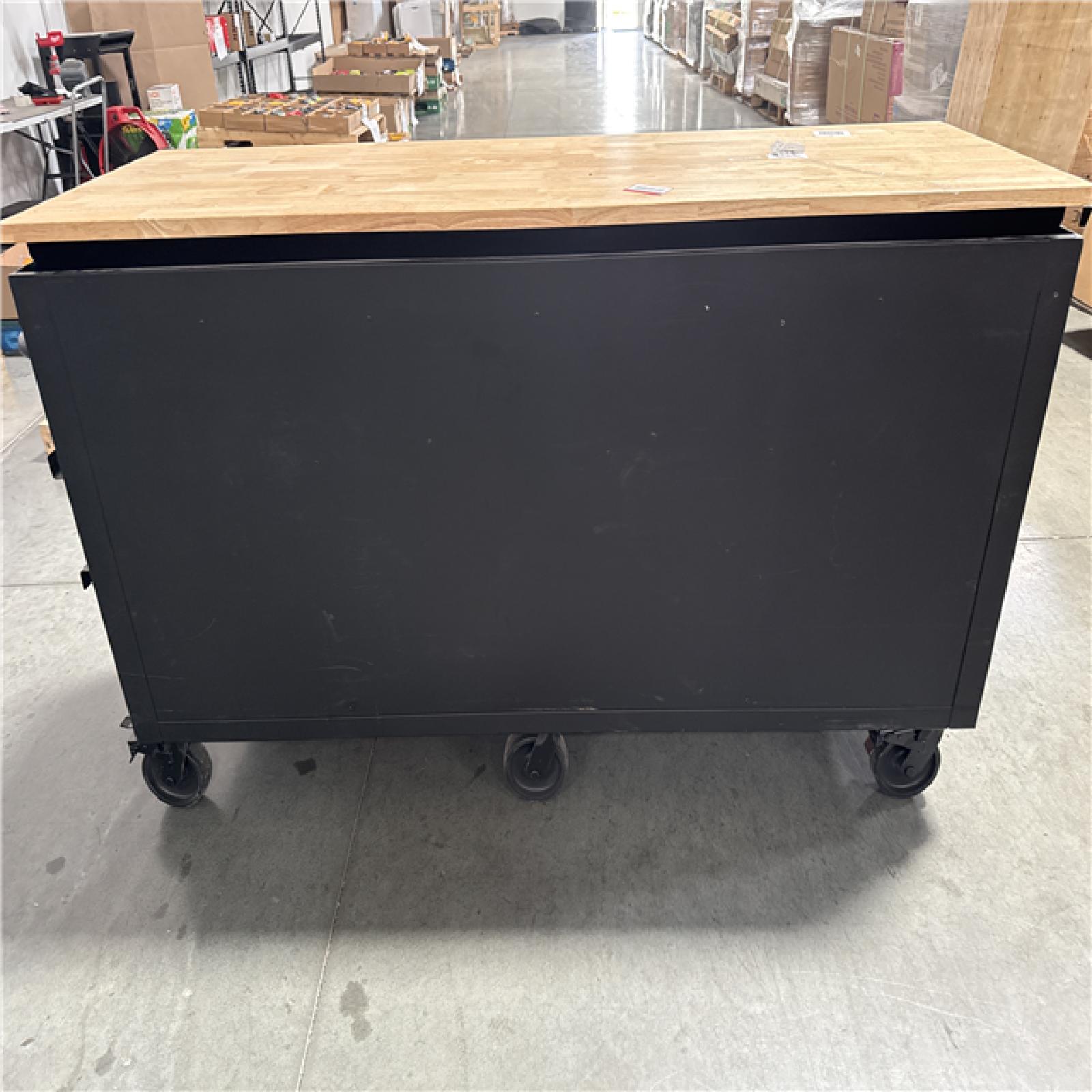 CALIFORNIA AS-IS HUSKY 72 inch HEAVY DUTY MOBILE WORKBENCH