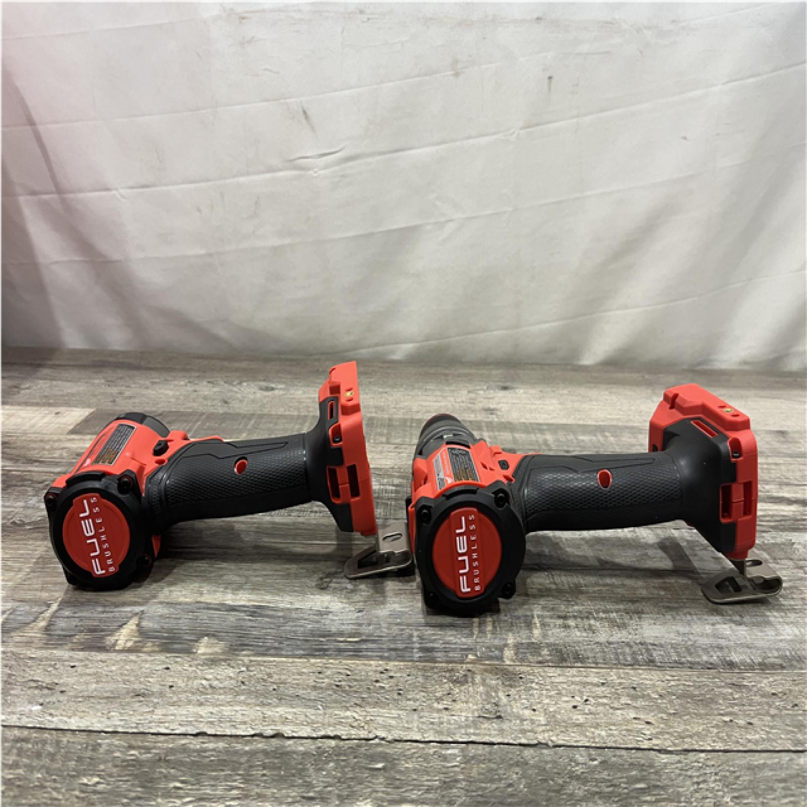 AS-IS Milwaukee FUEL 18V Lithium-Ion Brushless Cordless Hammer Drill and Impact Driver Combo Kit