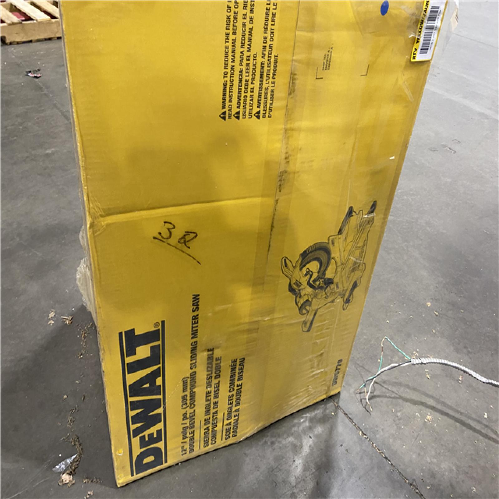 NEW- DeWalt 15 Amps 12 in. Corded Dual-Bevel Sliding Compound Miter Saw