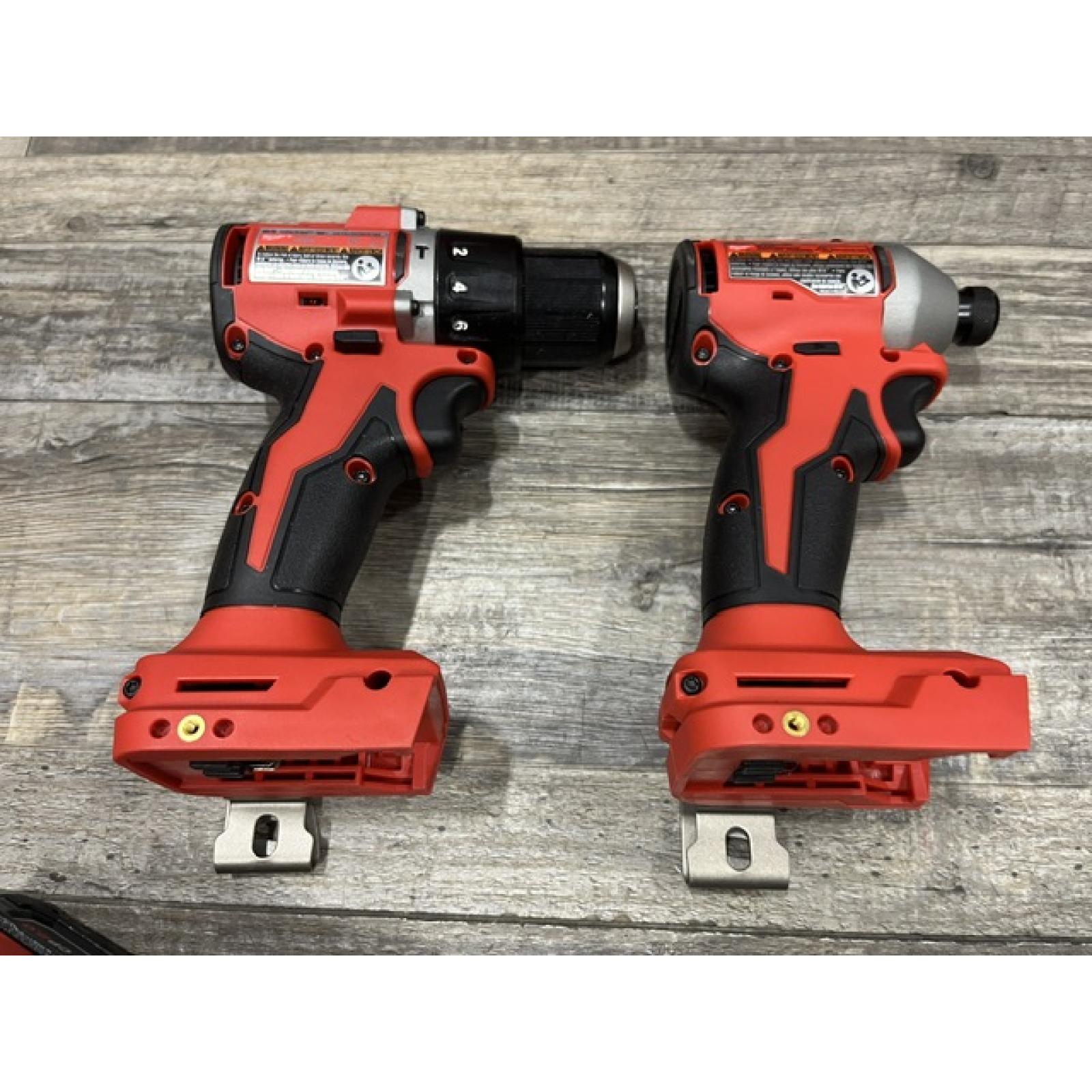AS-IS Milwaukee 18-Volt Lithium-Ion Brushless Cordless Compact Hammer Drill/Impact Combo Kit