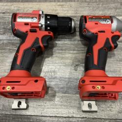 AS-IS Milwaukee 18-Volt Lithium-Ion Brushless Cordless Compact Hammer Drill/Impact Combo Kit