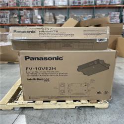 DALLAS LOCATION -Panasonic Intelli-Balance 100-Energy Recovery Ventilator (ERV), 30-100 CFM, Hardwired, Temperate Climate PALLET-(4 UNITS)