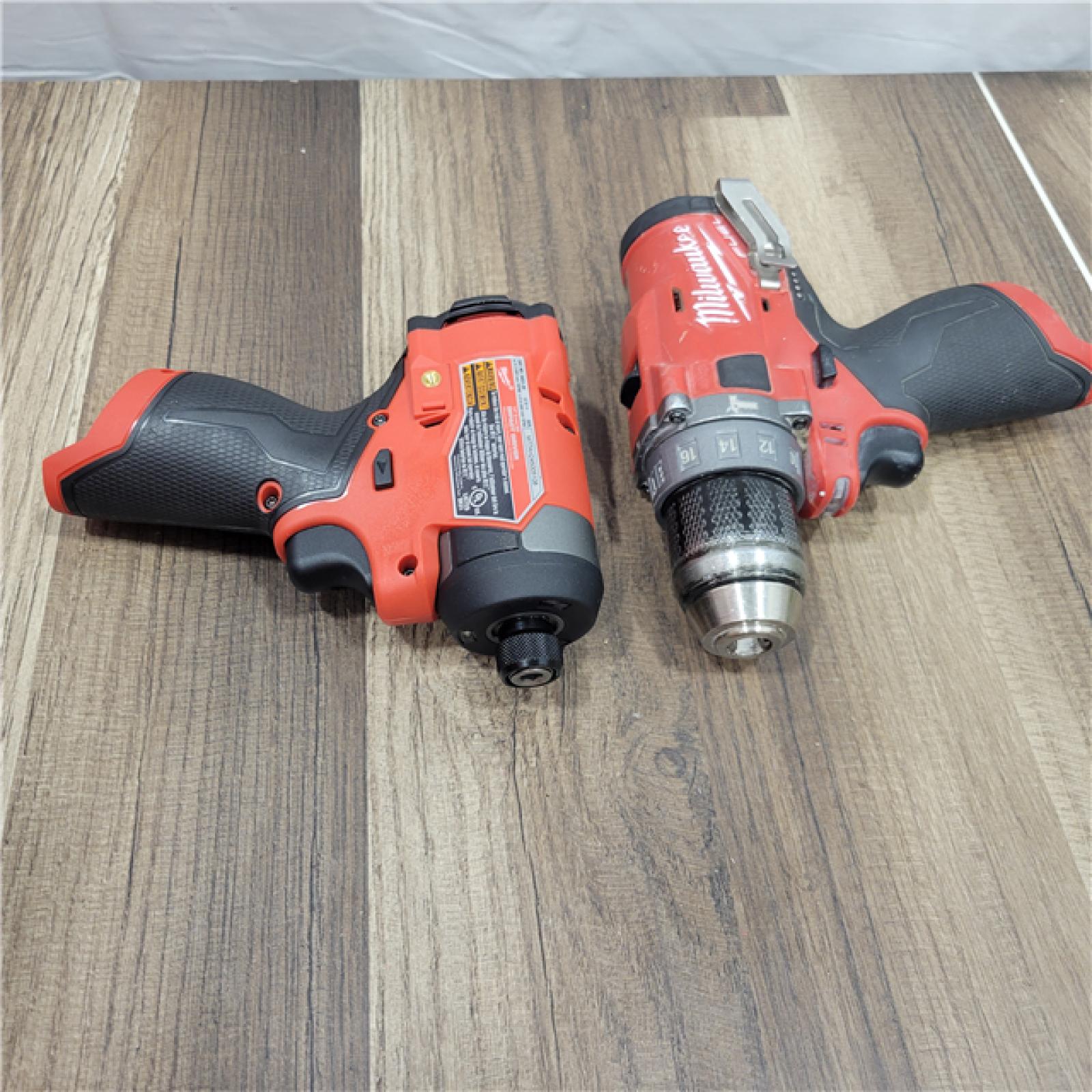 AS-IS Milwaukee 3497-22 12V Brushless Hammer Drill and Impact Driver Combo Kit