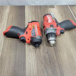 AS-IS Milwaukee 3497-22 12V Brushless Hammer Drill and Impact Driver Combo Kit